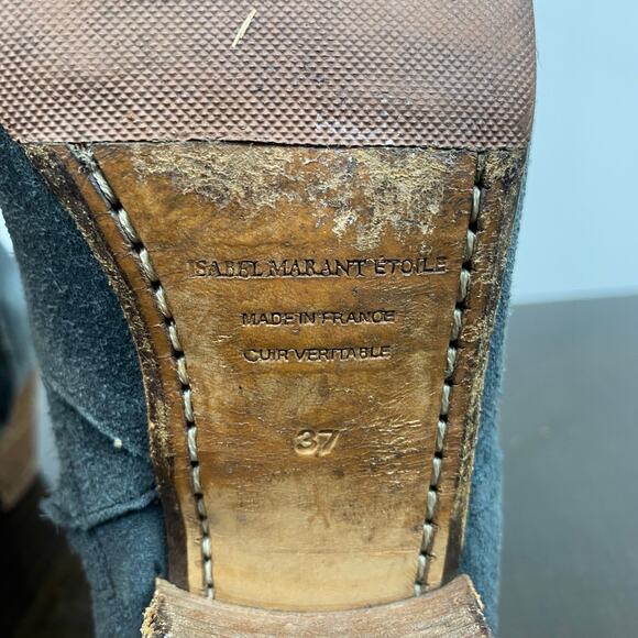 Isabel Marant Etoile Dicker Zip Ankle Booties Women's 37 US 7 - Picture 8 of 16